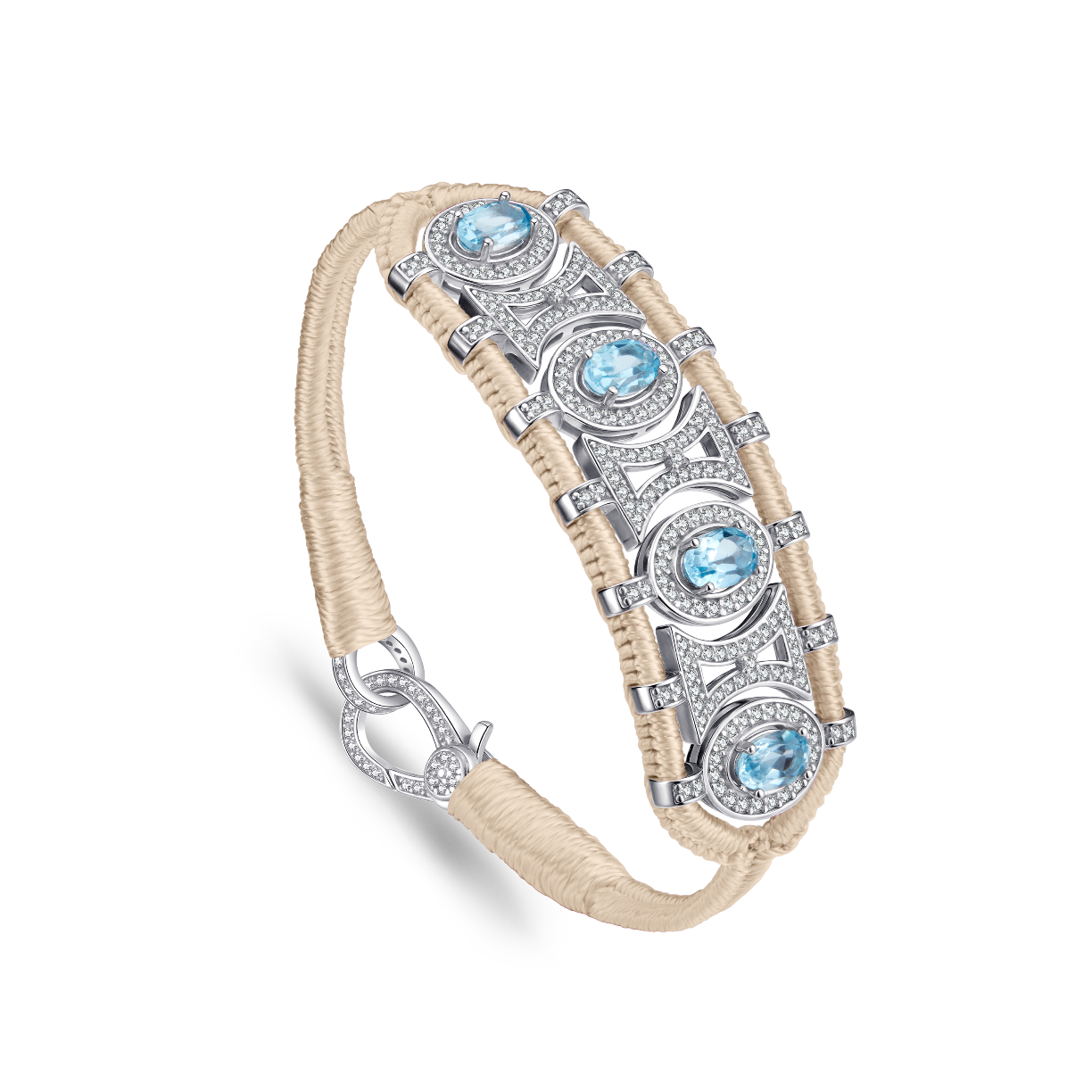 Bracelet Olinda vanille - Topazes