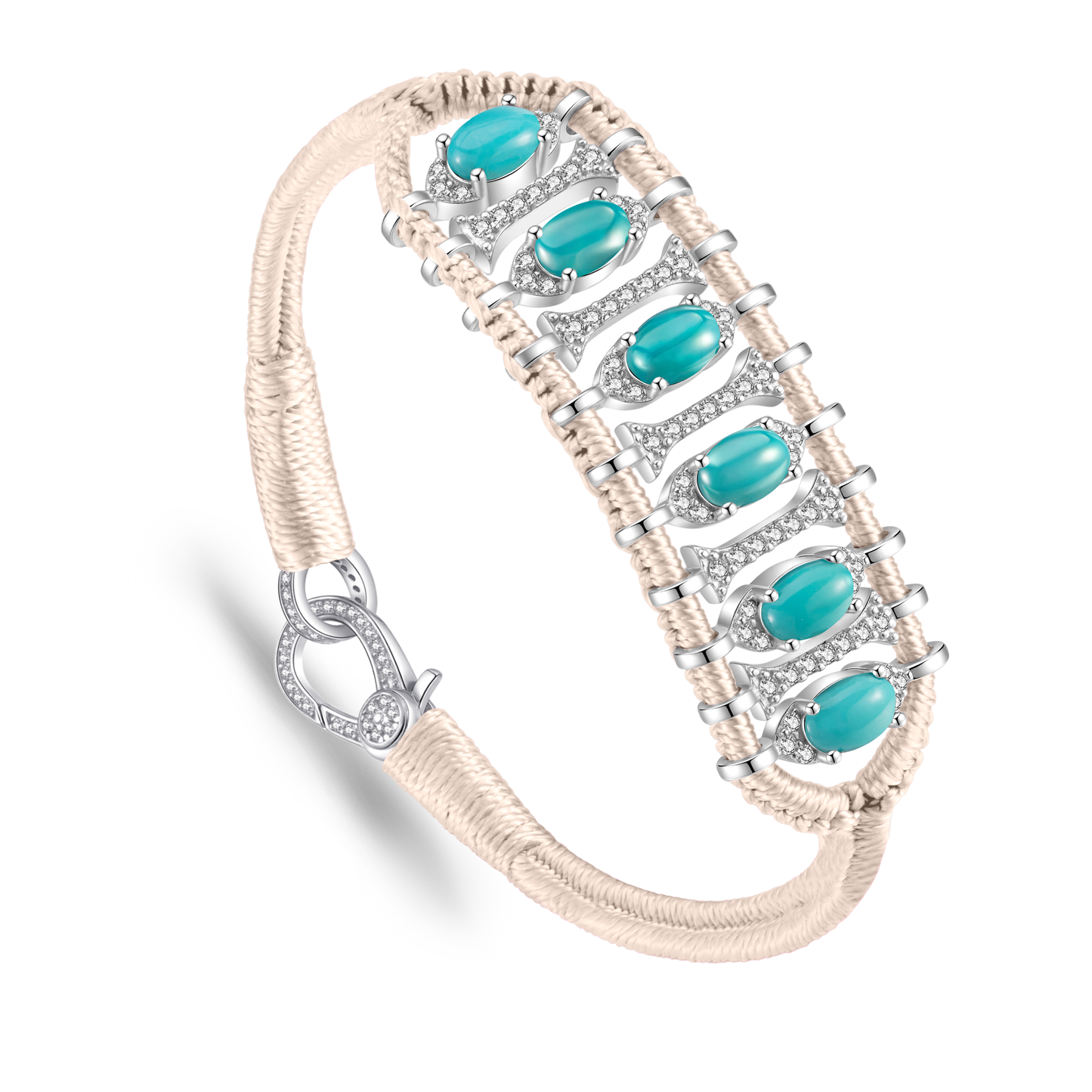Teresina vanilla bracelet - Turquoise