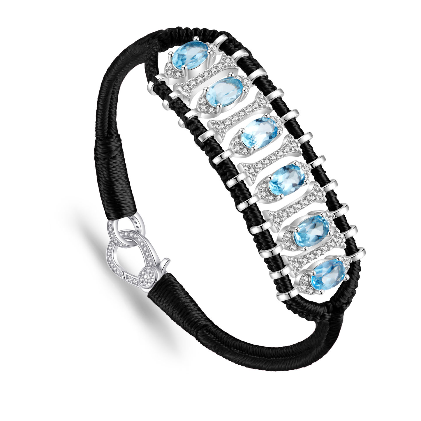 Bracelet Teresina Noir - topazes