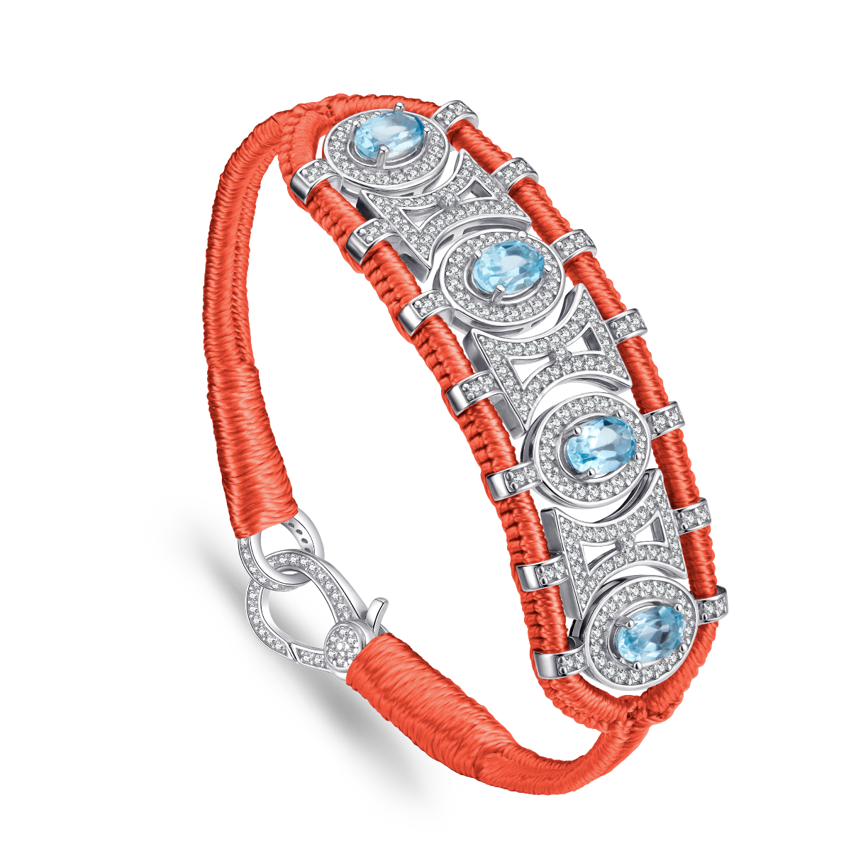 Bracelet Olinda salmon - Topazes