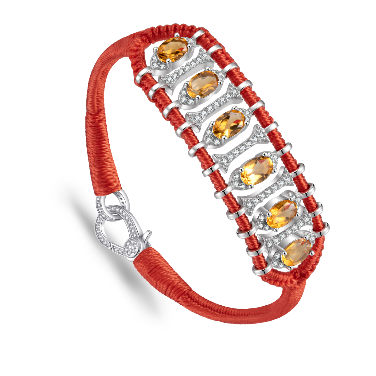 Bracelet Teresina Salmon - Citrines