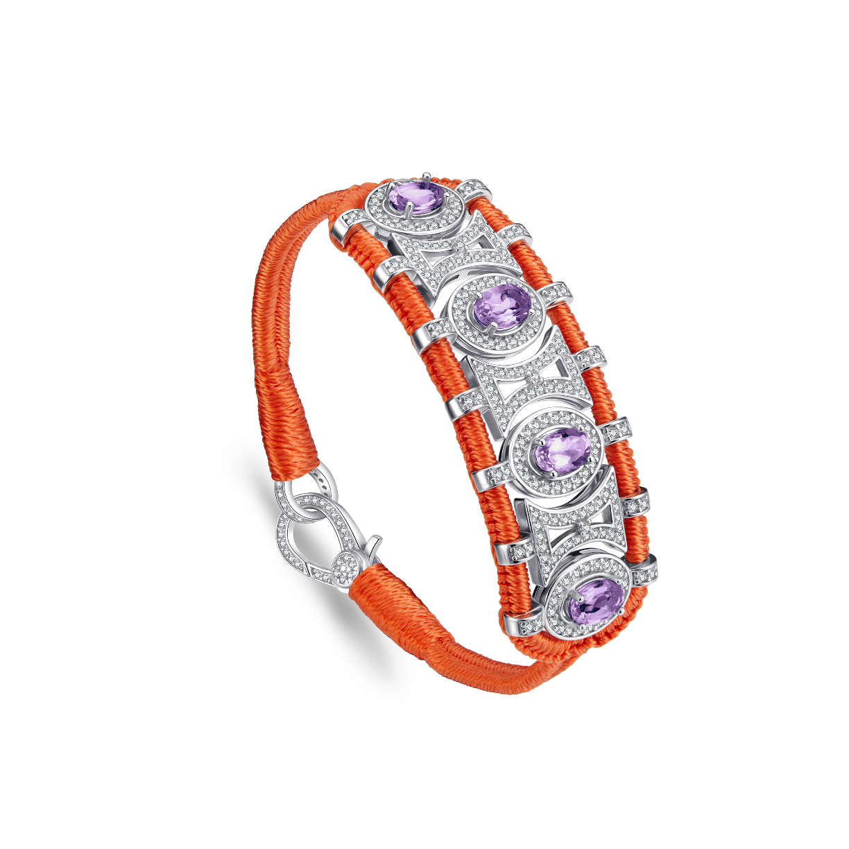 Bracelet Olinda orange - Améthystes