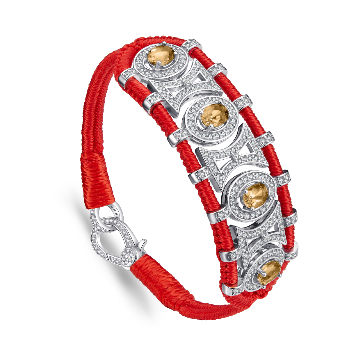 Olinda red bracelet - Citrines