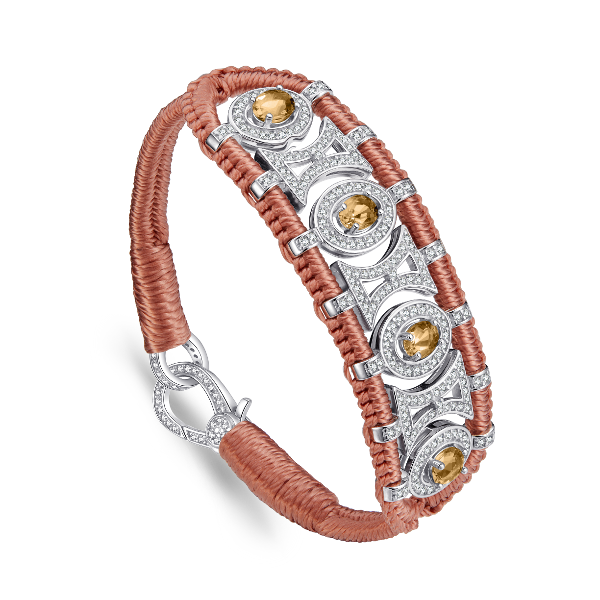 Olinda blush bracelet - Citrines