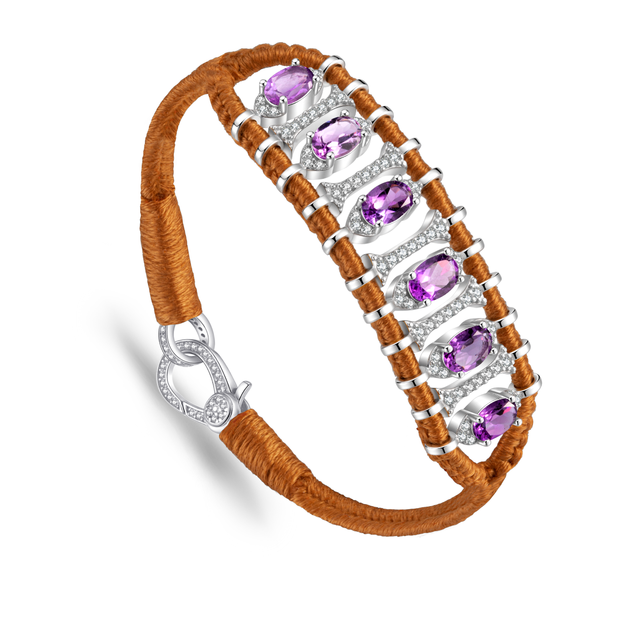 Teresina Camel bracelet - Amethyst