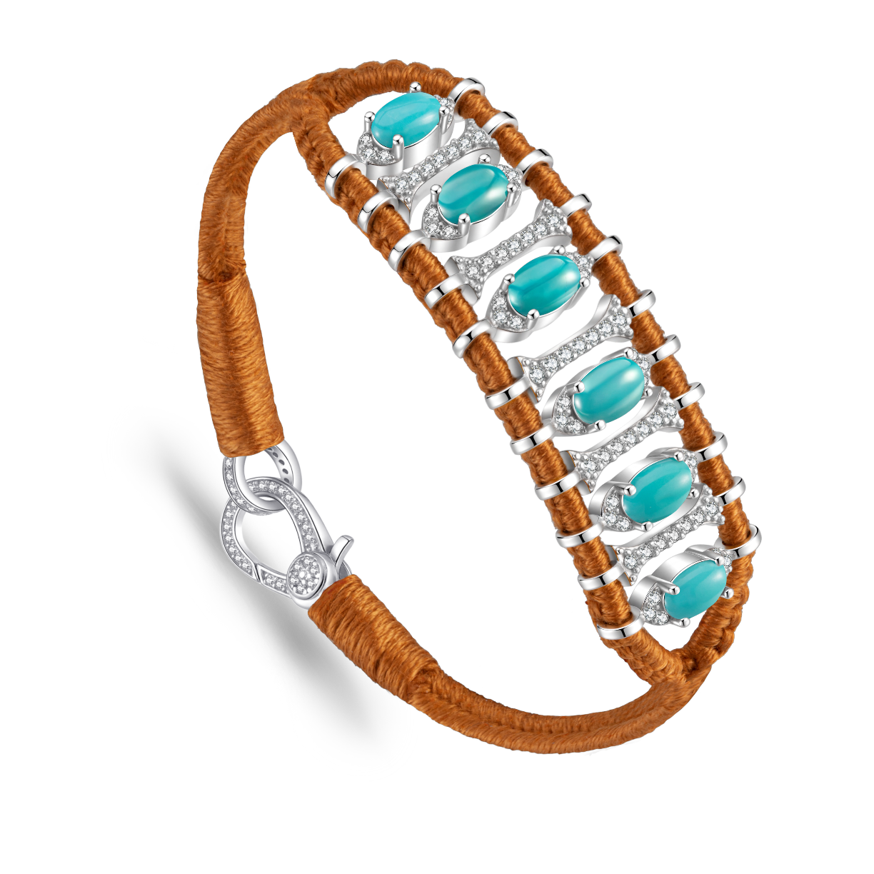Teresina camel bracelet - Turquoise