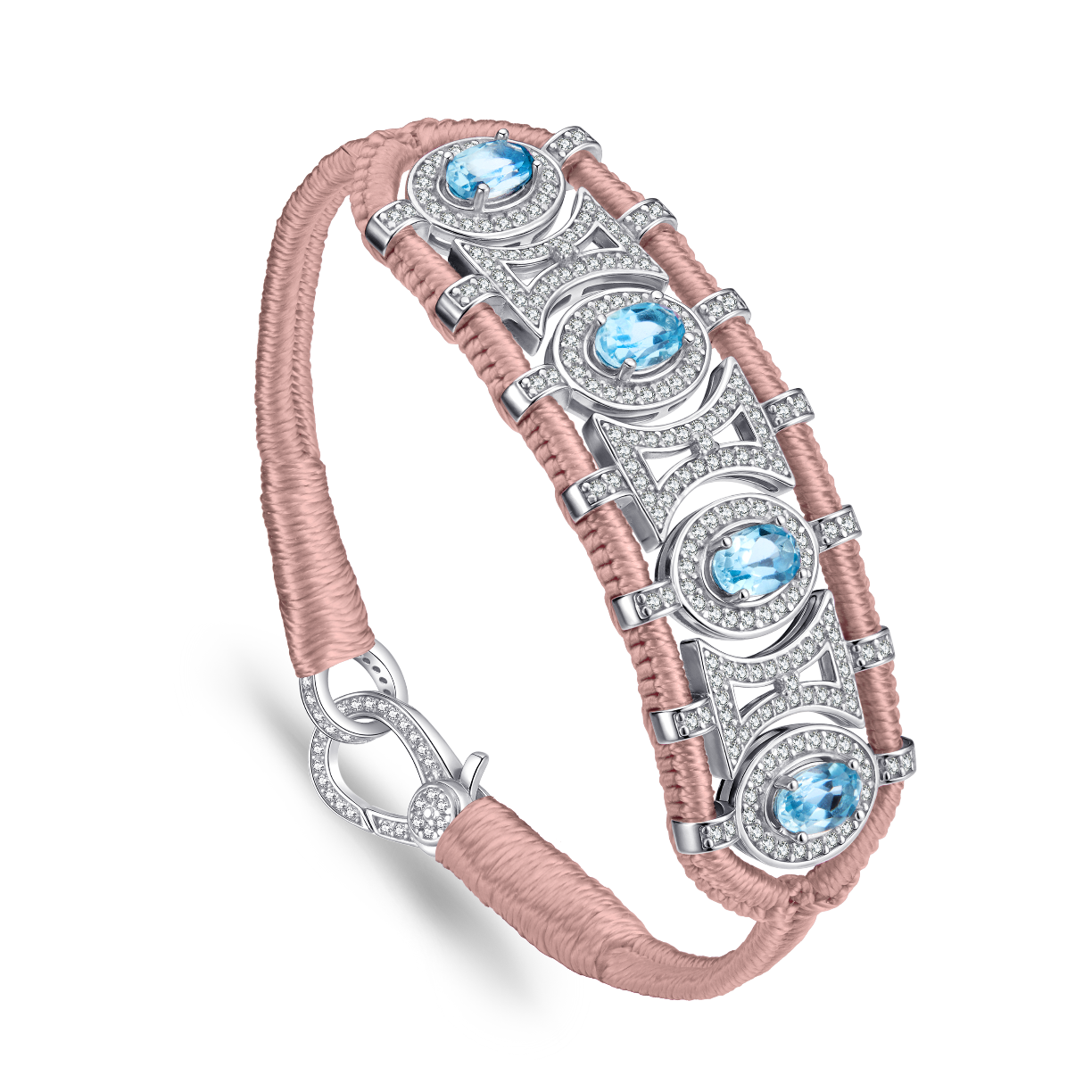 Bracelet Olinda nude - Topazes