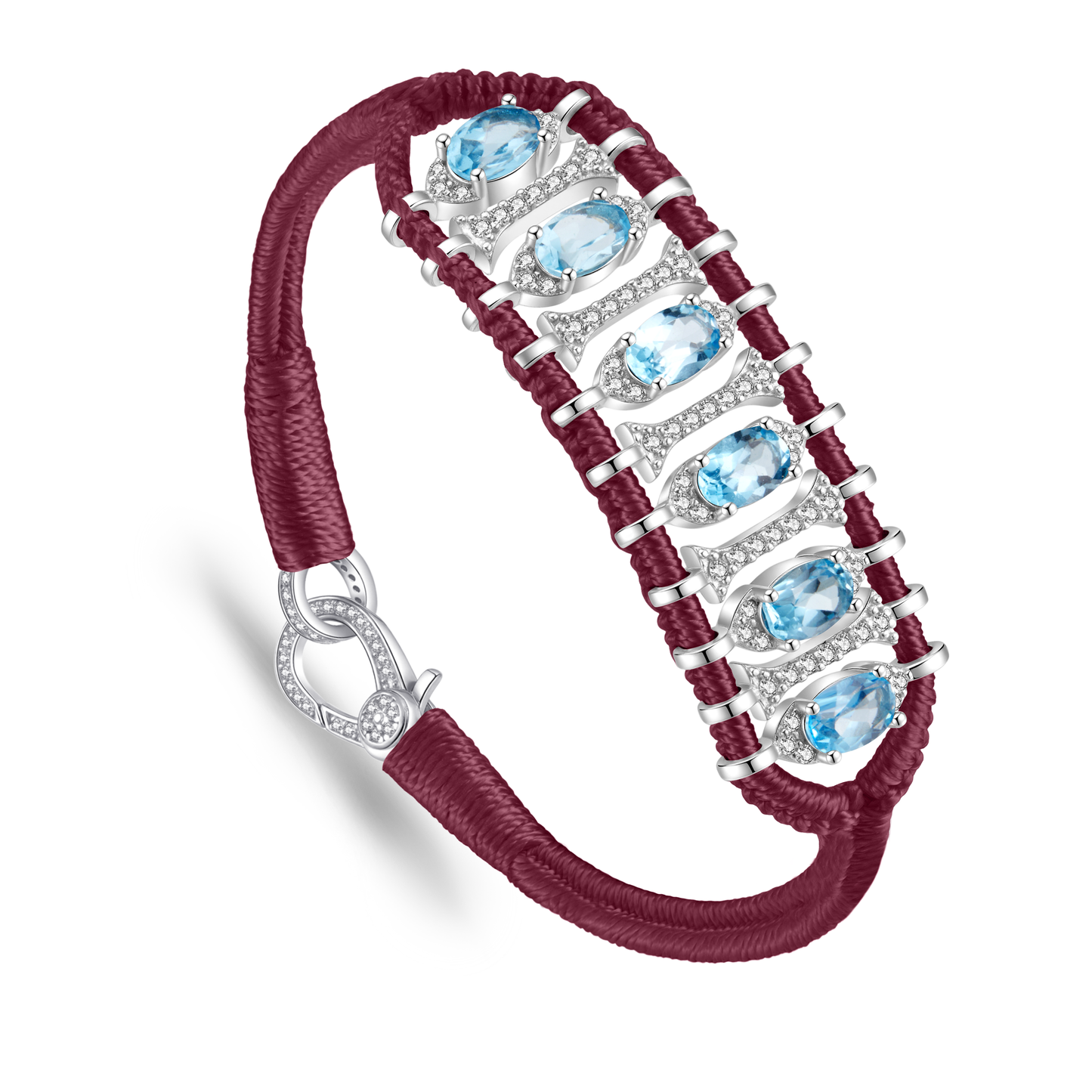 Teresina bamboo bracelet - Topaz