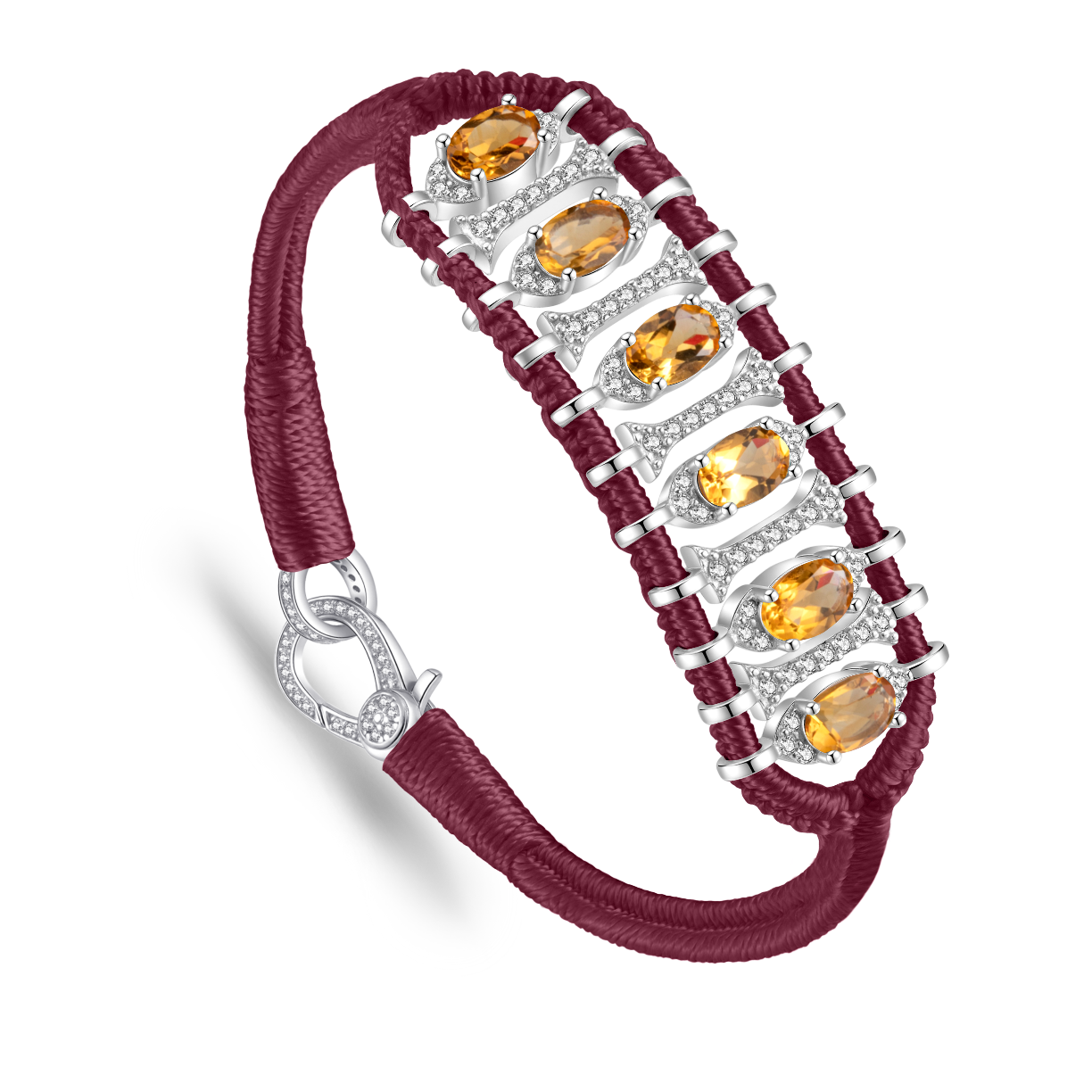 Bracelet Teresina Bamboo - Citrines