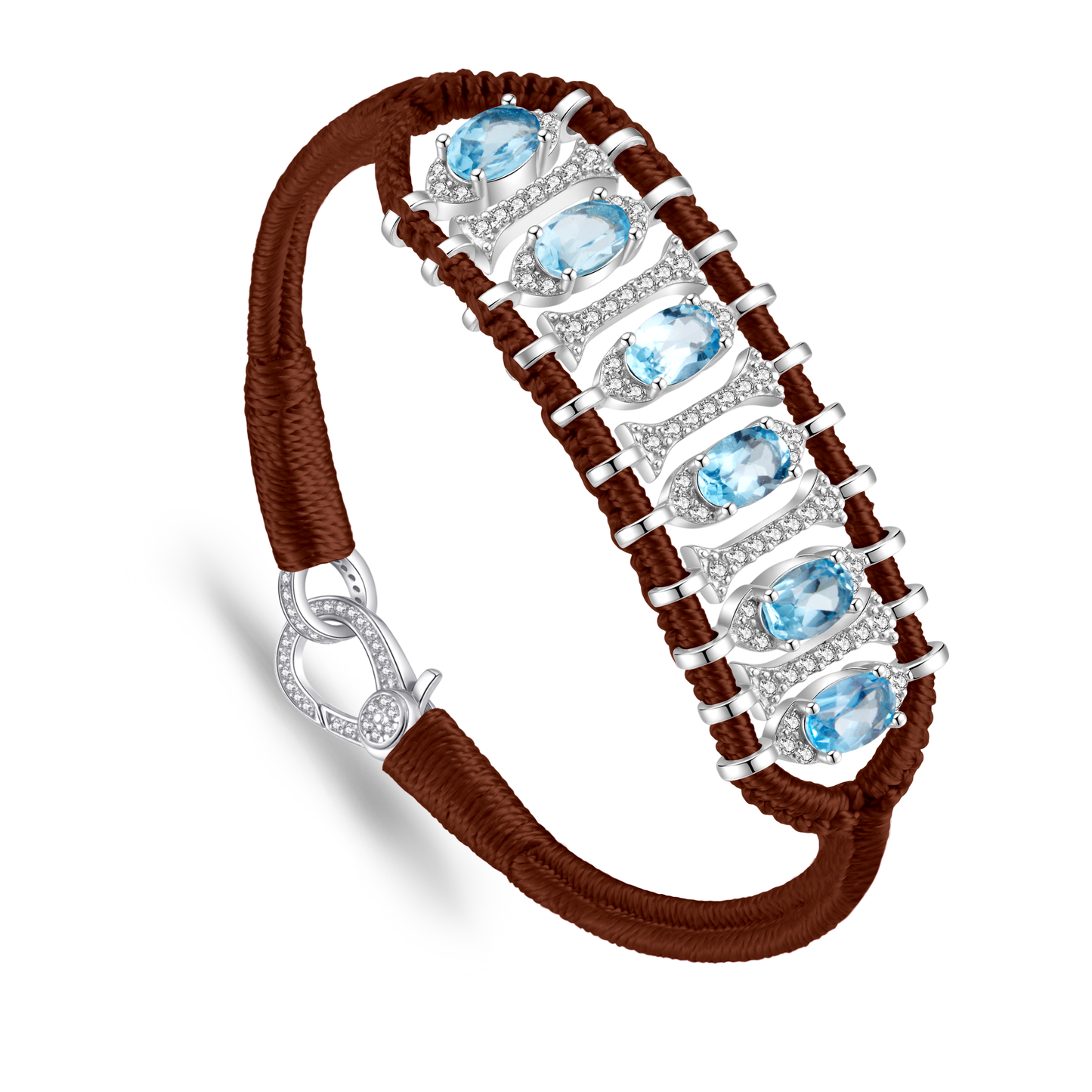 Teresina choco bracelet - Topaz