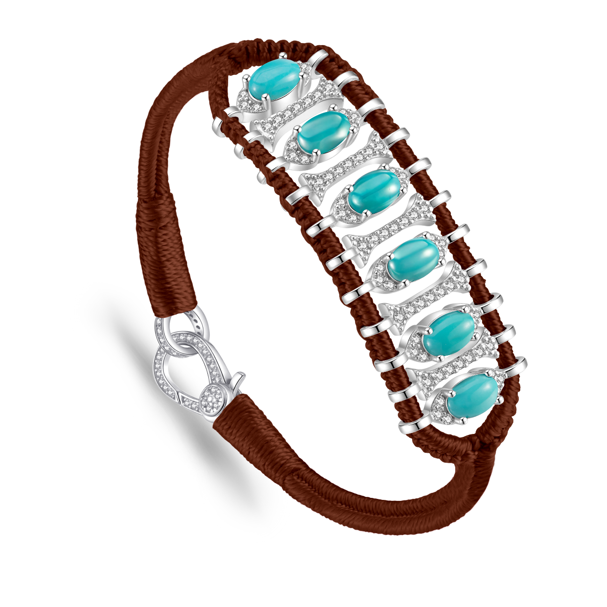 Teresina choco bracelet - Turquoise