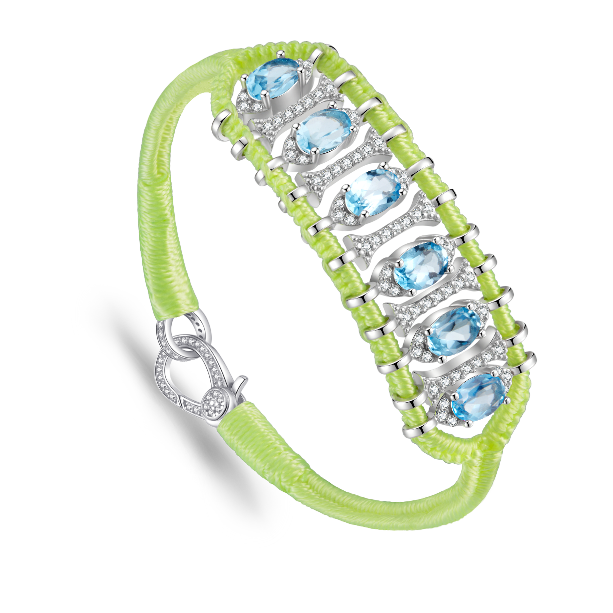 Teresina neon yellow bracelet - Topaz