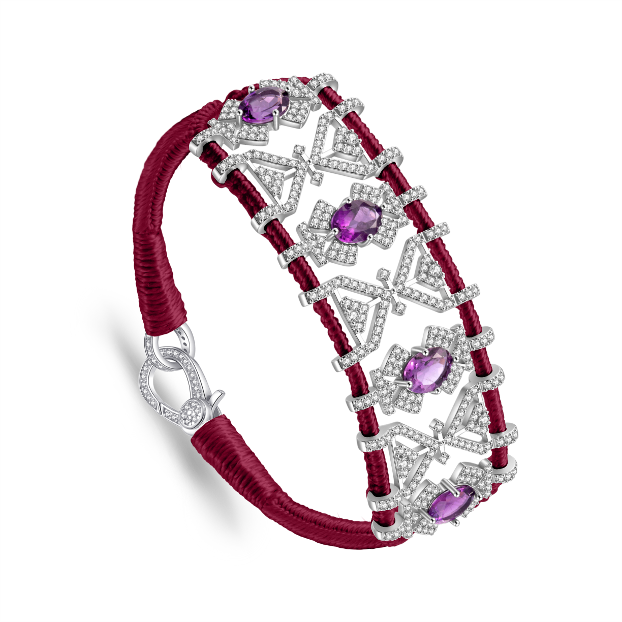 Bracelet Fortalezza Vines - Amethysts