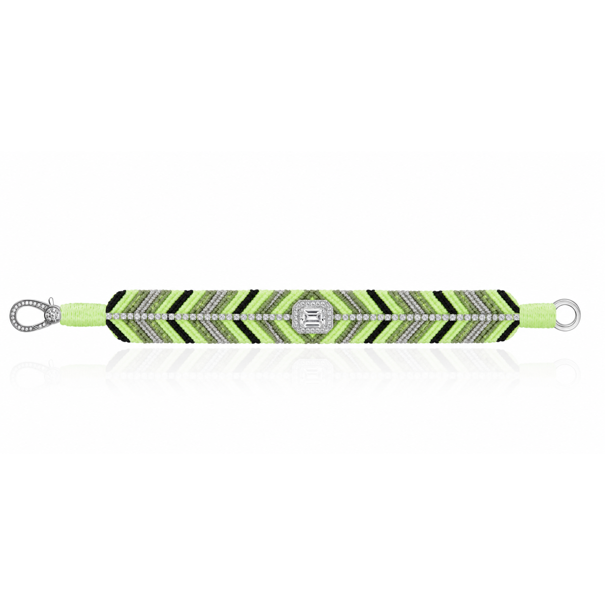 Bracelet Biggie Neon Yellow - Crystal