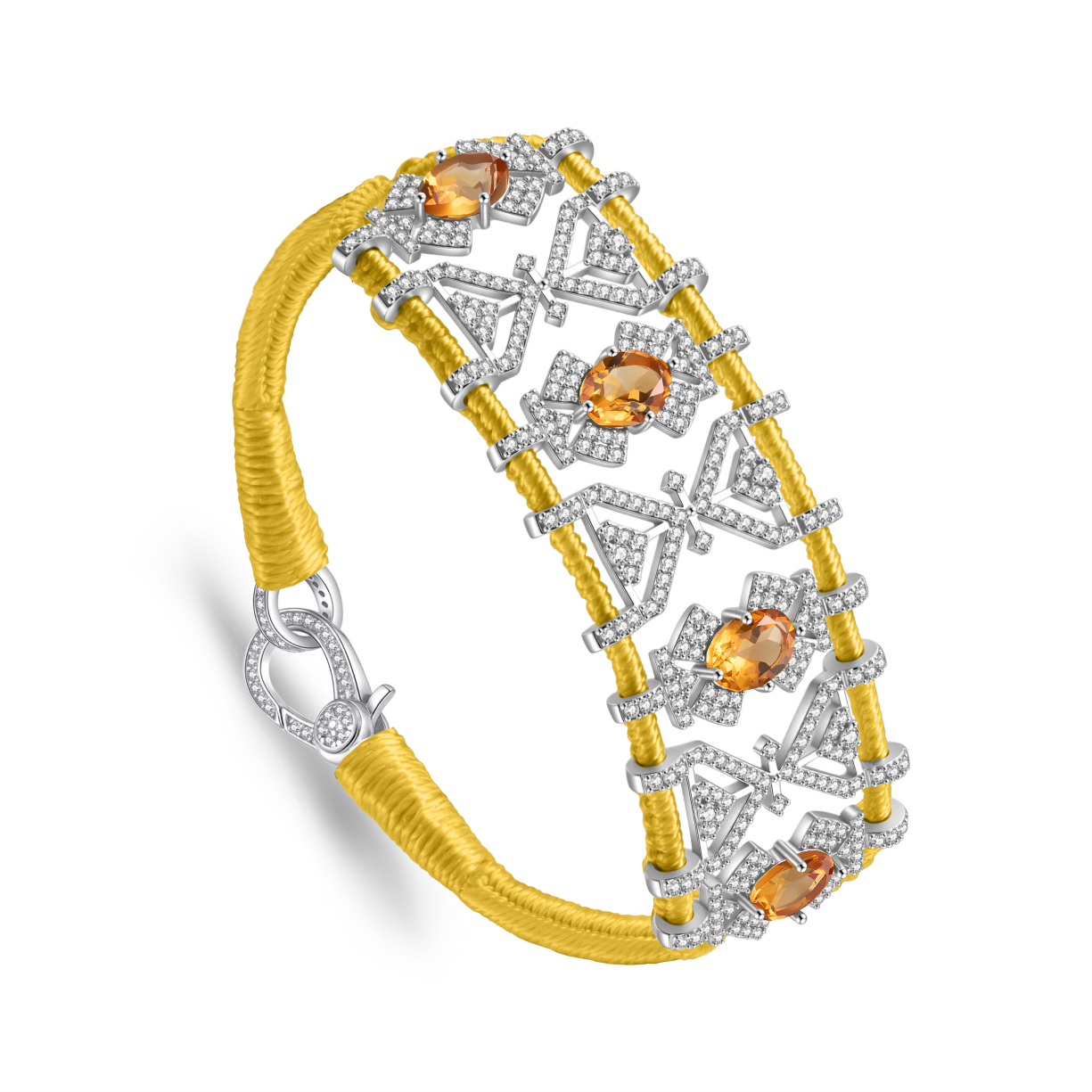 Bracelet Fortalezza Saffron - Citrines