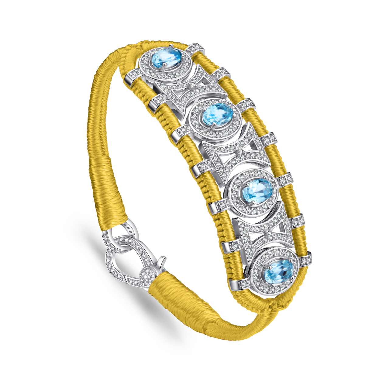 Bracelet Olinda safran - Topazes