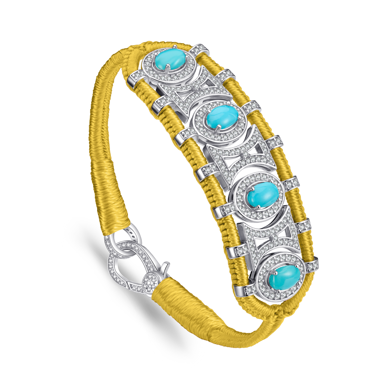 Olinda saffron bracelet - turquoises
