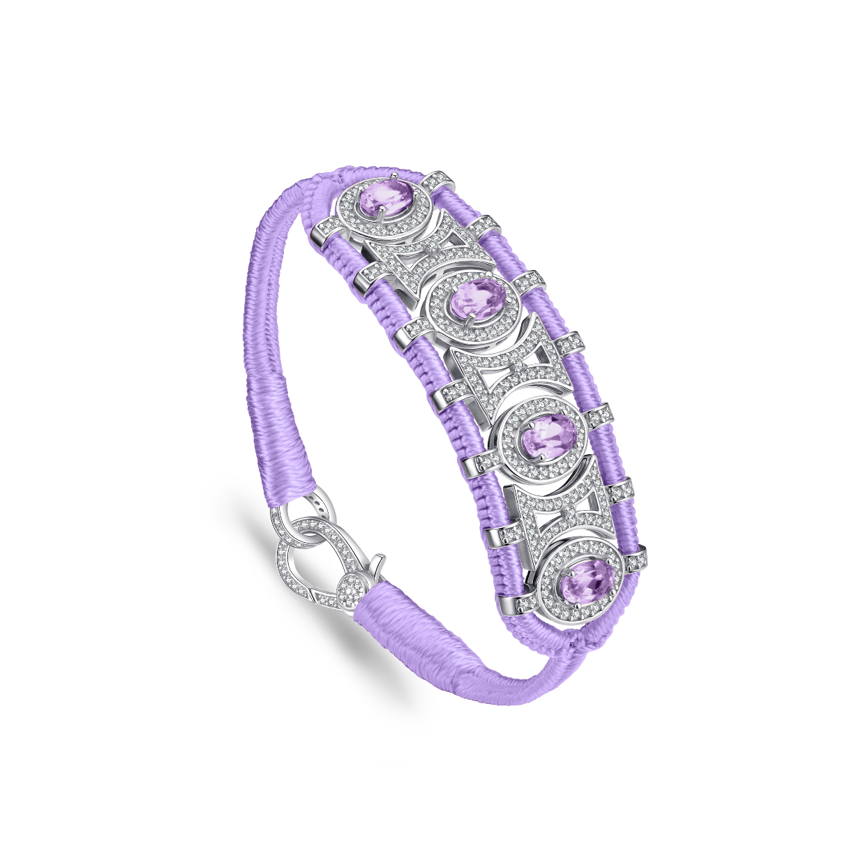 Bracelet Olinda lilas - Améthystes