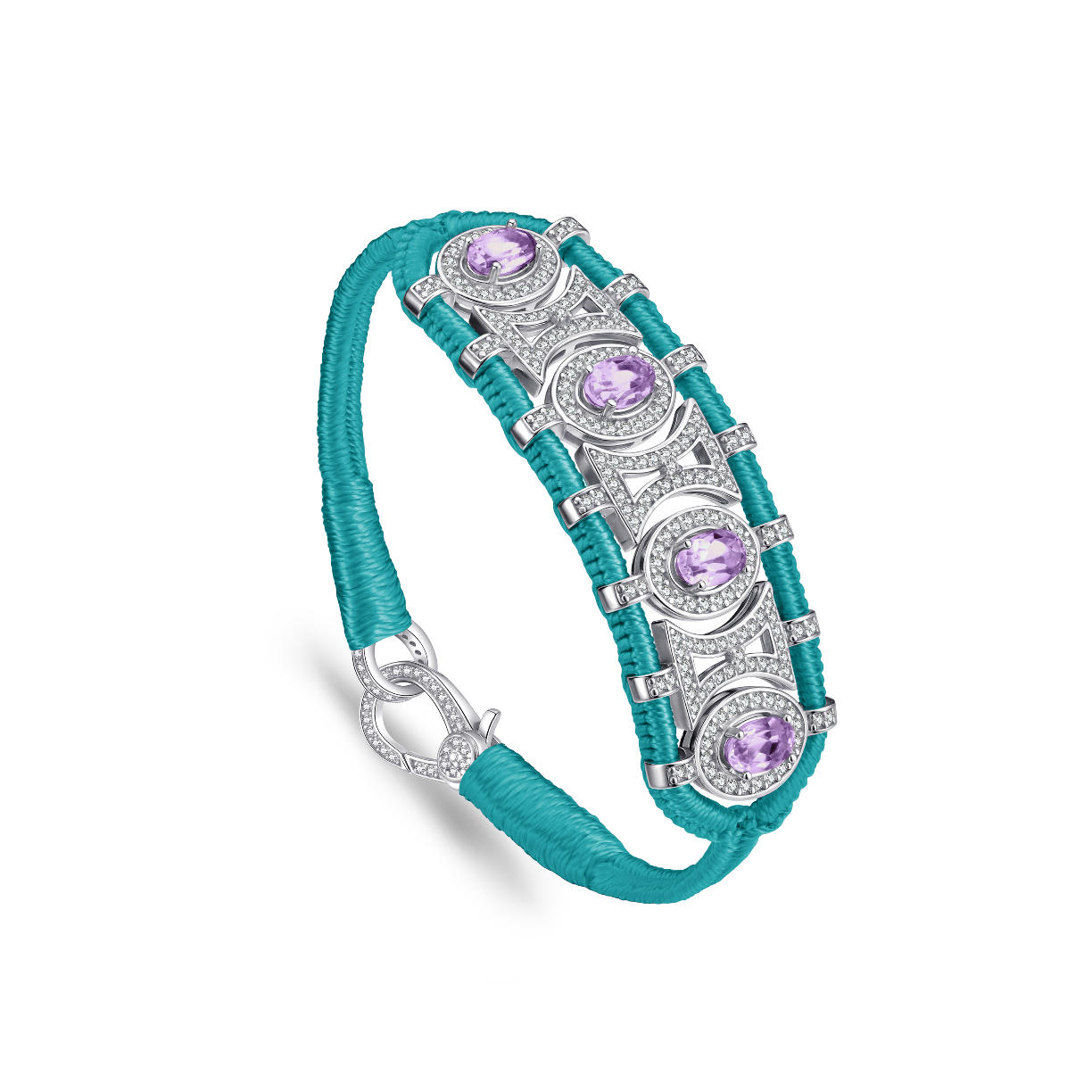 Bracelet Olinda turquoise - Améthystes