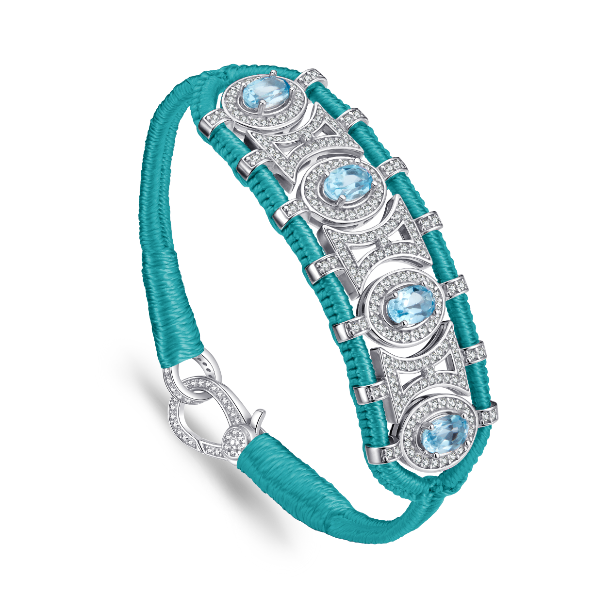 Bracelet Olinda turquoise - Topazes