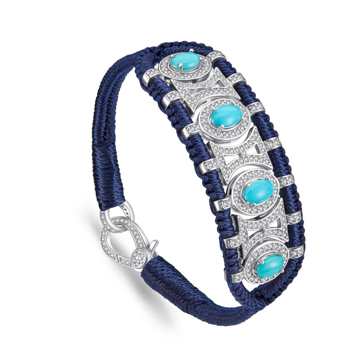 Bracelet Olinda navy - turquoises