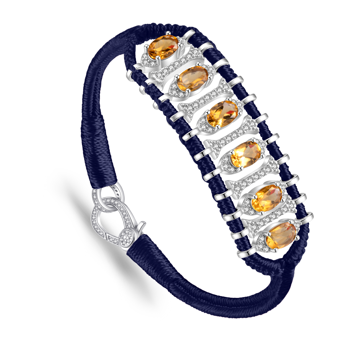 Bracelet Teresina Navy - Citrines