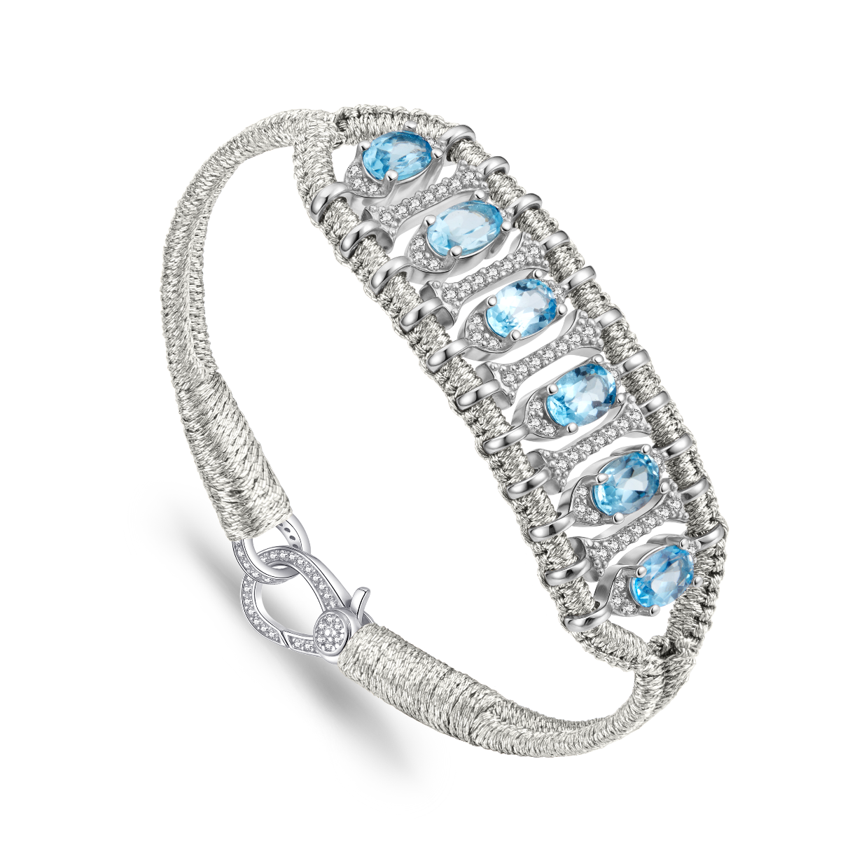 Teresina silver bracelet - Topaz