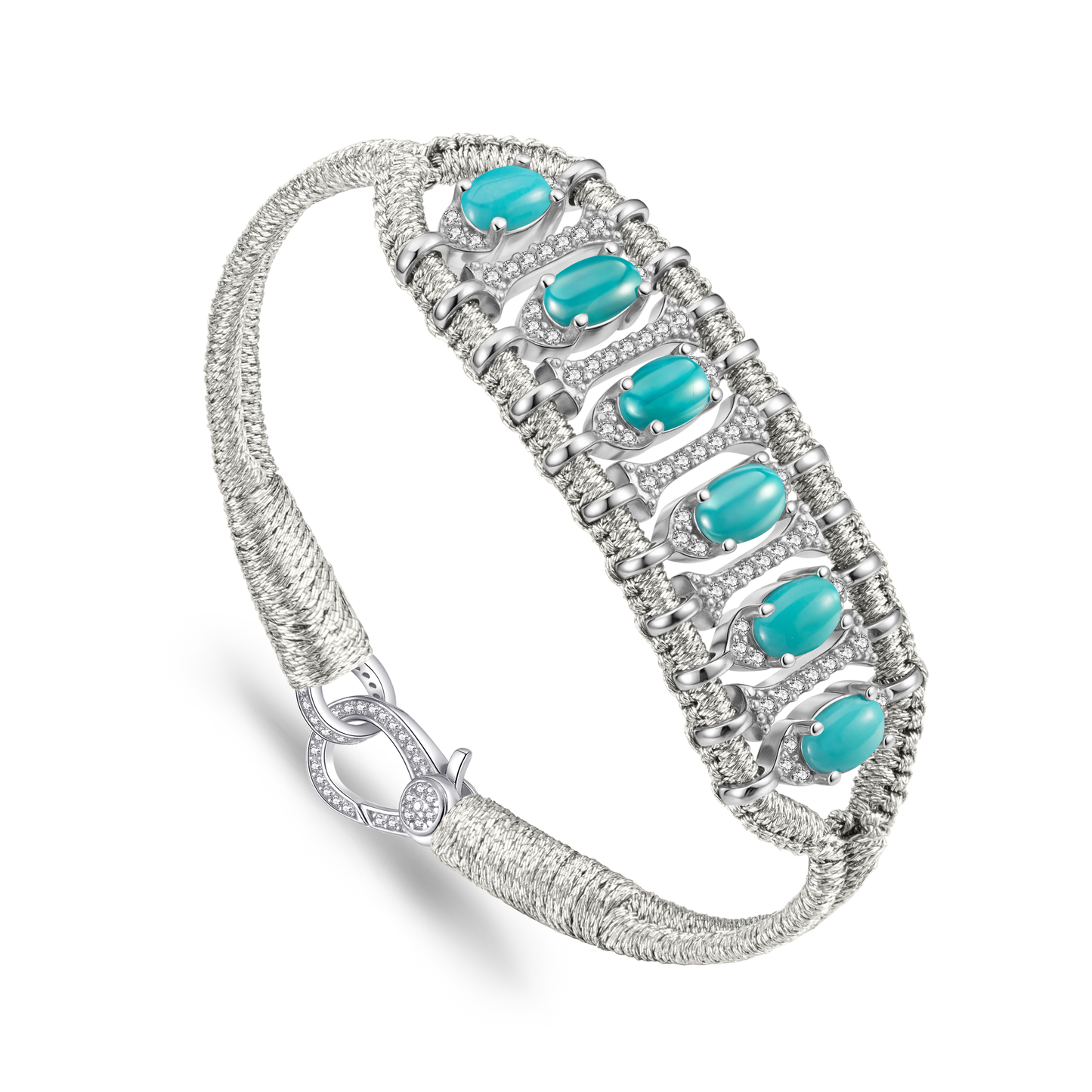 Bracelet Teresina silver - Turquoises