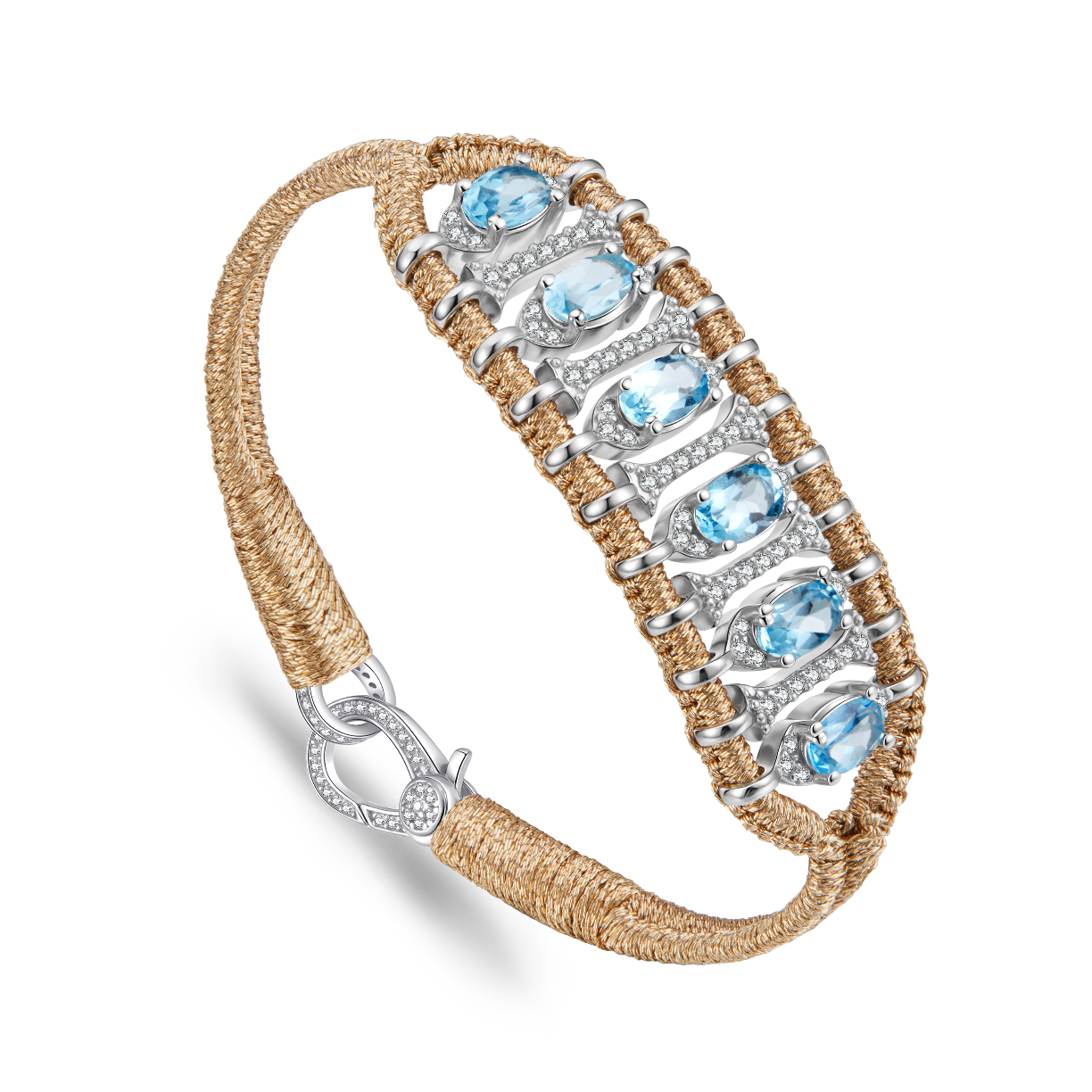 Bracelet Teresina Brass - topazes