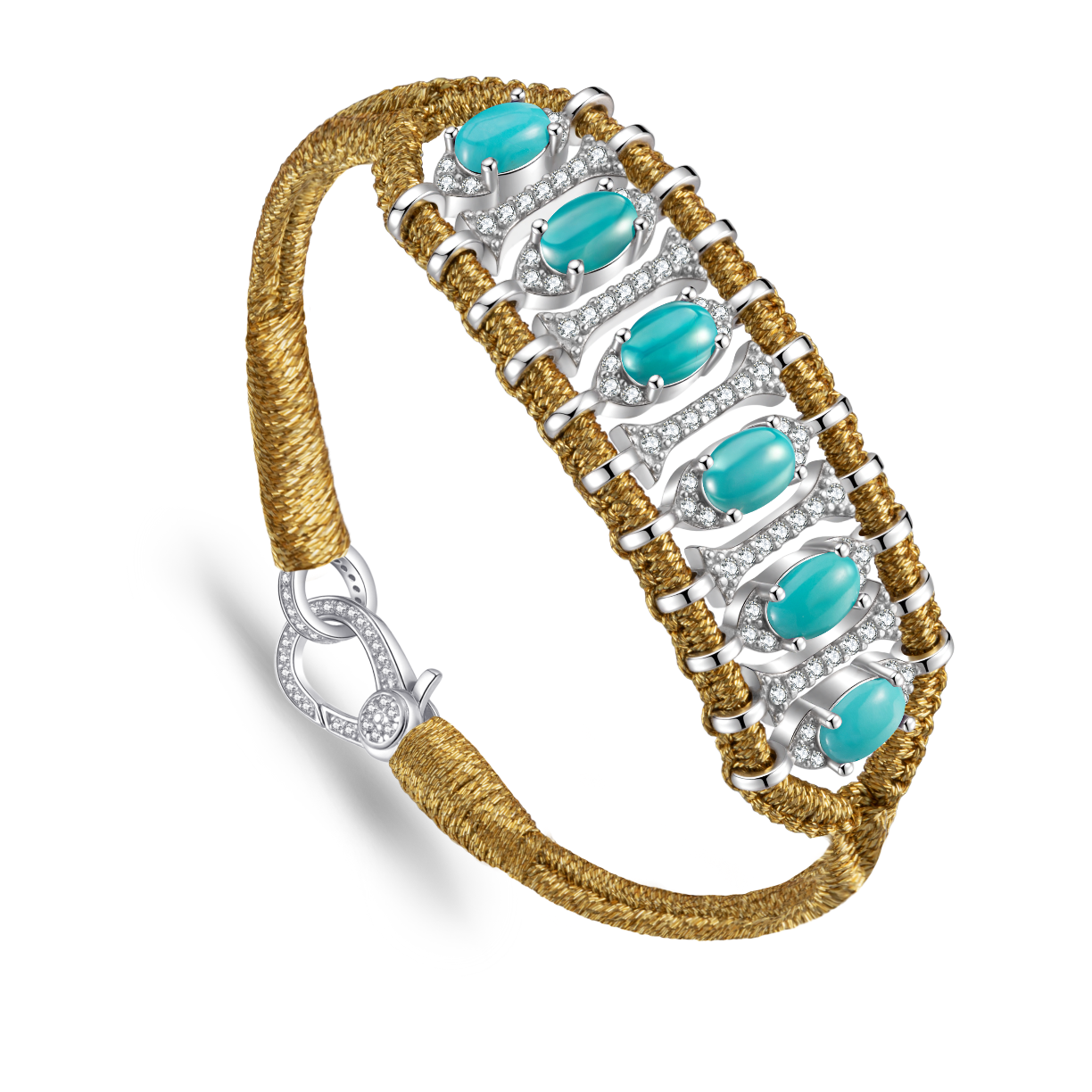 Bracelet Teresina Gold - Turquoises