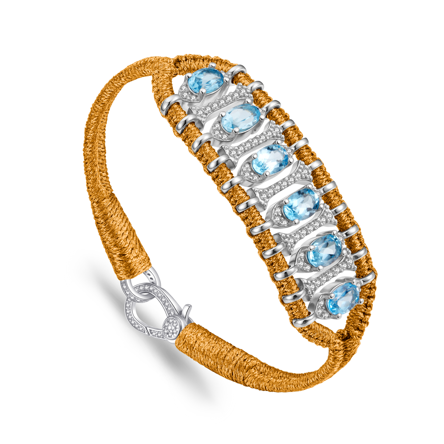 Teresina copper bracelet - Topaz