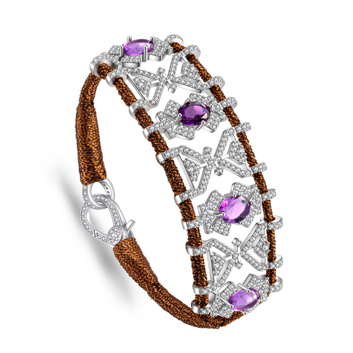 Bracelet Fortalezza Rusty- Améthyste