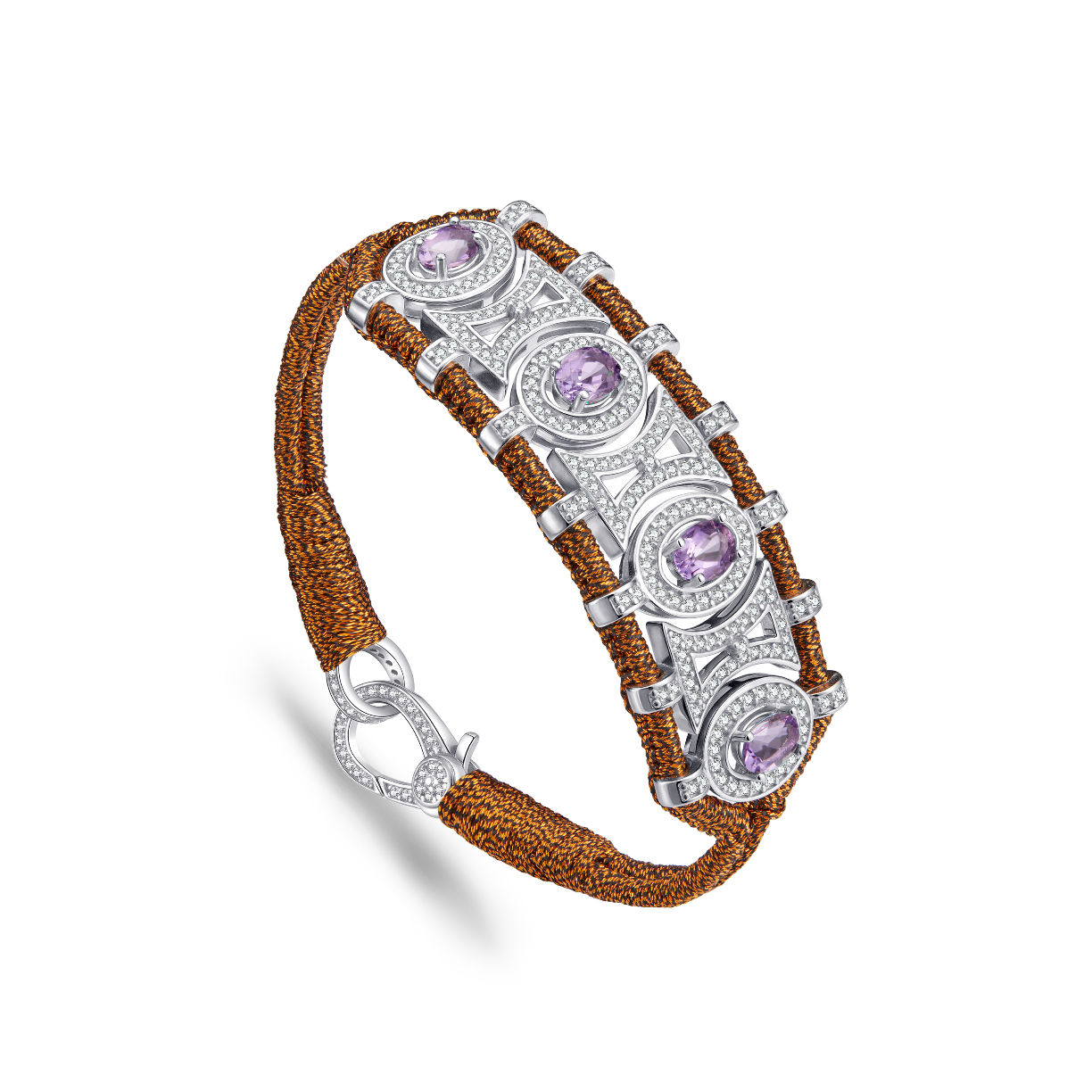 Bracelet Olinda rusty - Améthystes