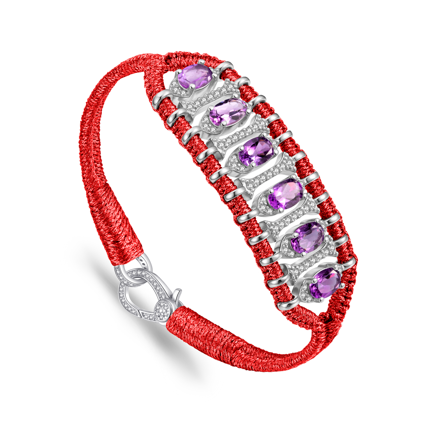 Bracelet Teresina Lipstick - améthystes