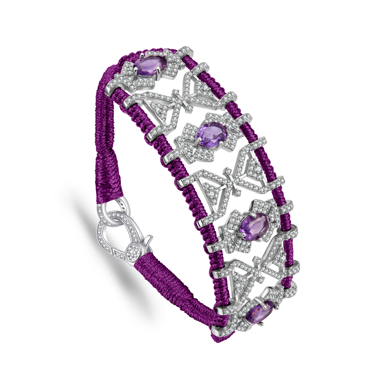 Bracelet Fortalezza Iris - Amethysts