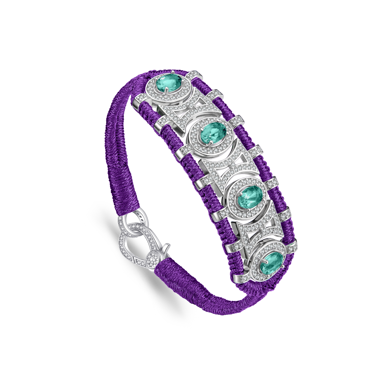Olinda iris bracelet - Emeralds