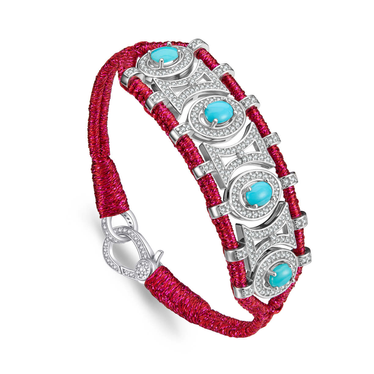Olinda cherry bracelet - Turquoises