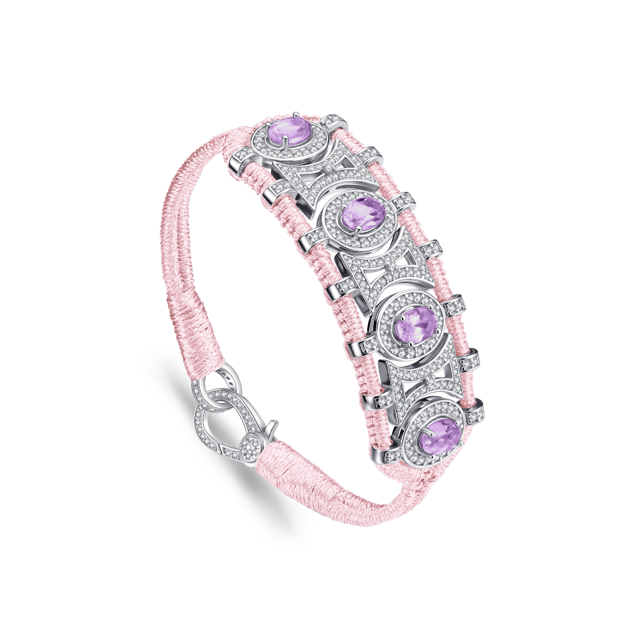 Bracelet Olinda unicorn - Améthystes