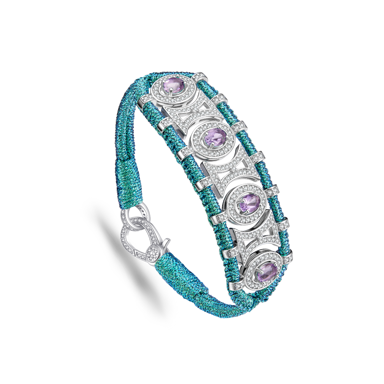 Olinda fly bracelet - Amethysts