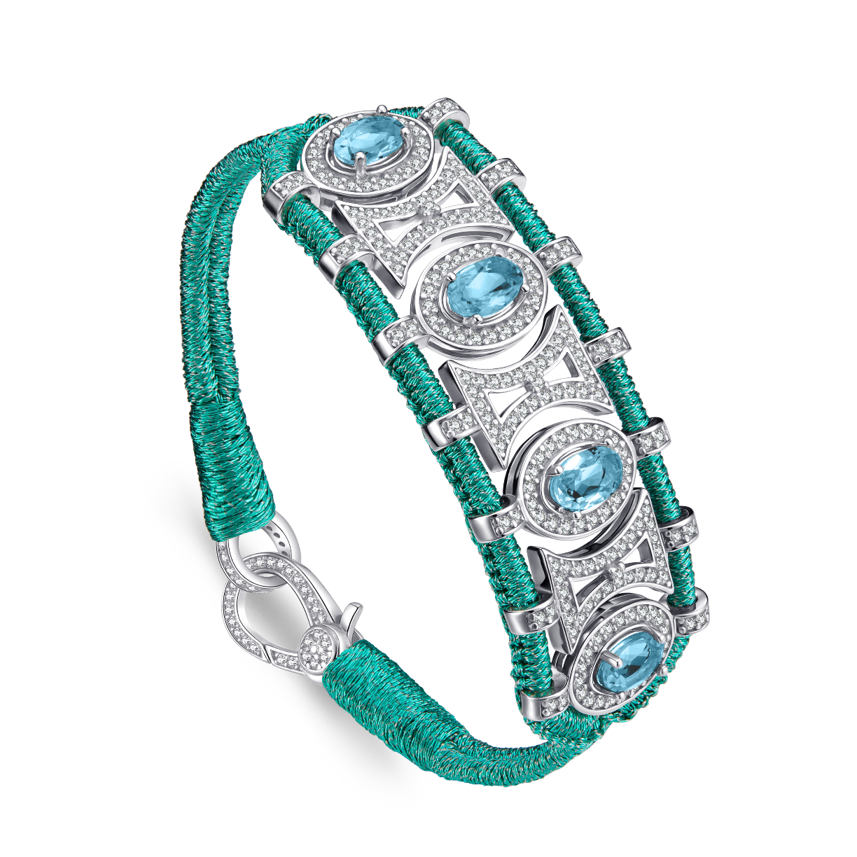 Olinda emerald bracelet - Topazes