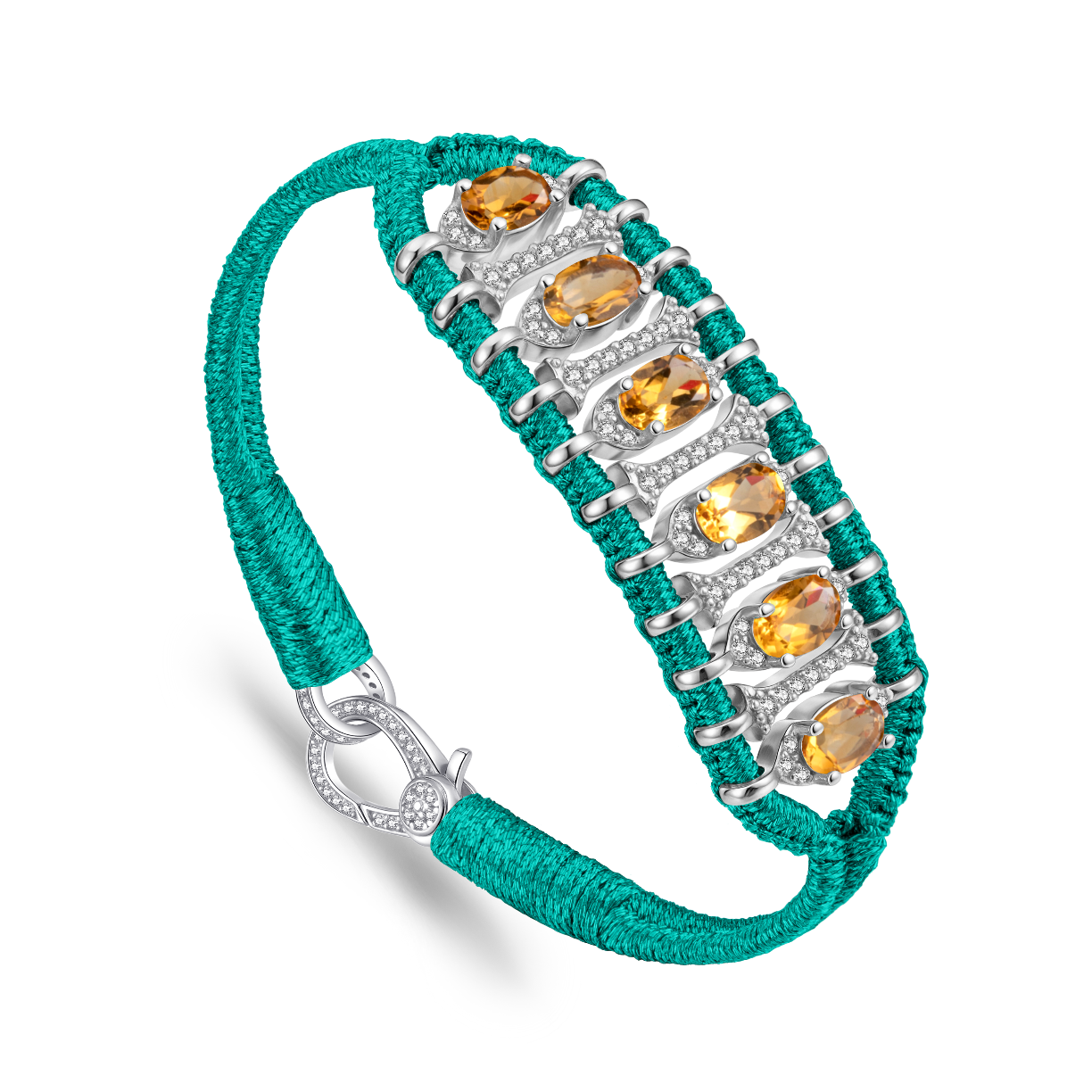 Teresina emerald bracelet - Citrine