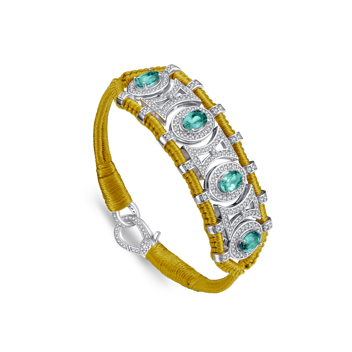 Olinda mordor bracelet - Emeralds