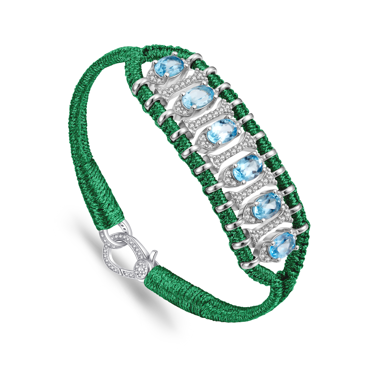 Teresina grass bracelet - Topaz
