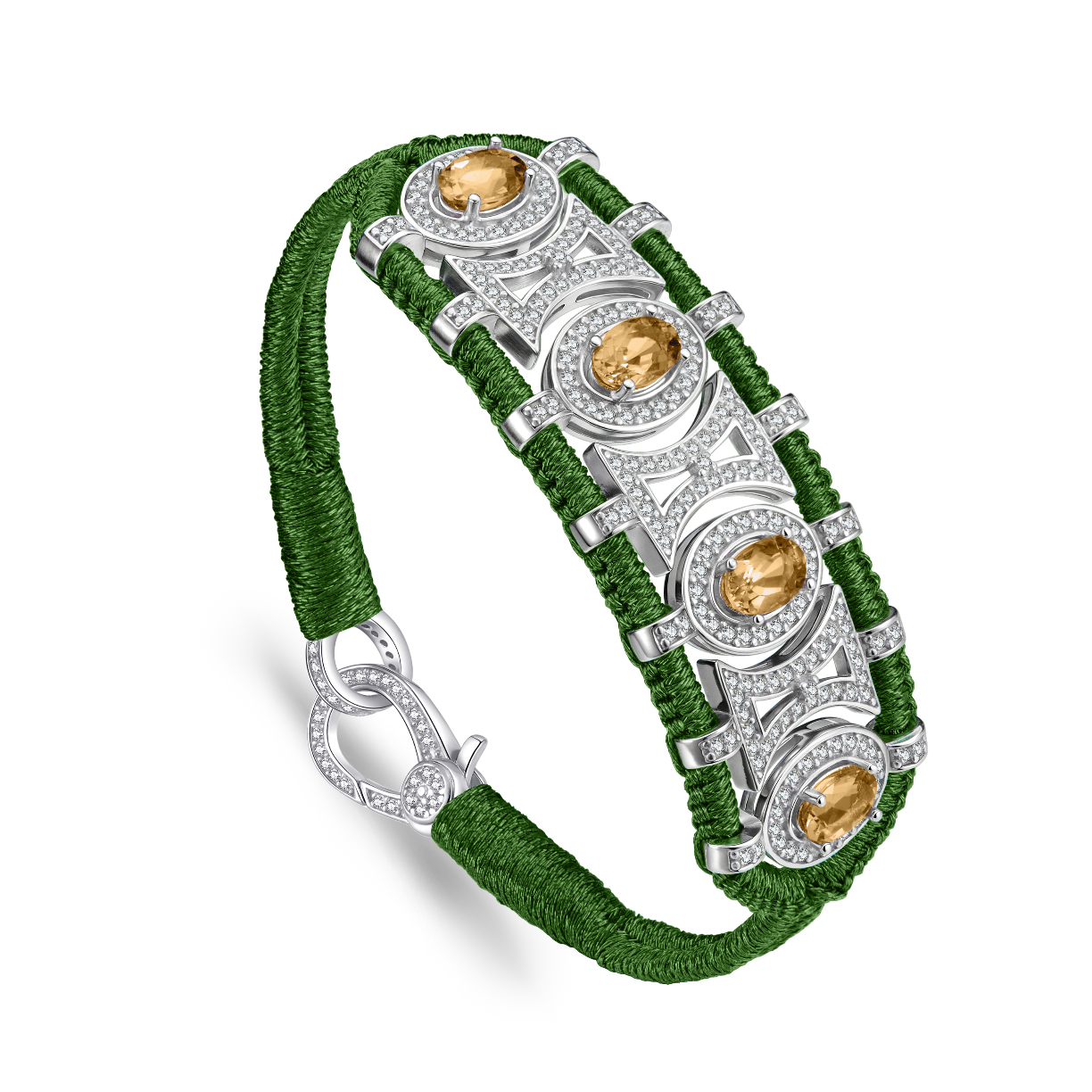 Bracelet Olinda pine - Citrines