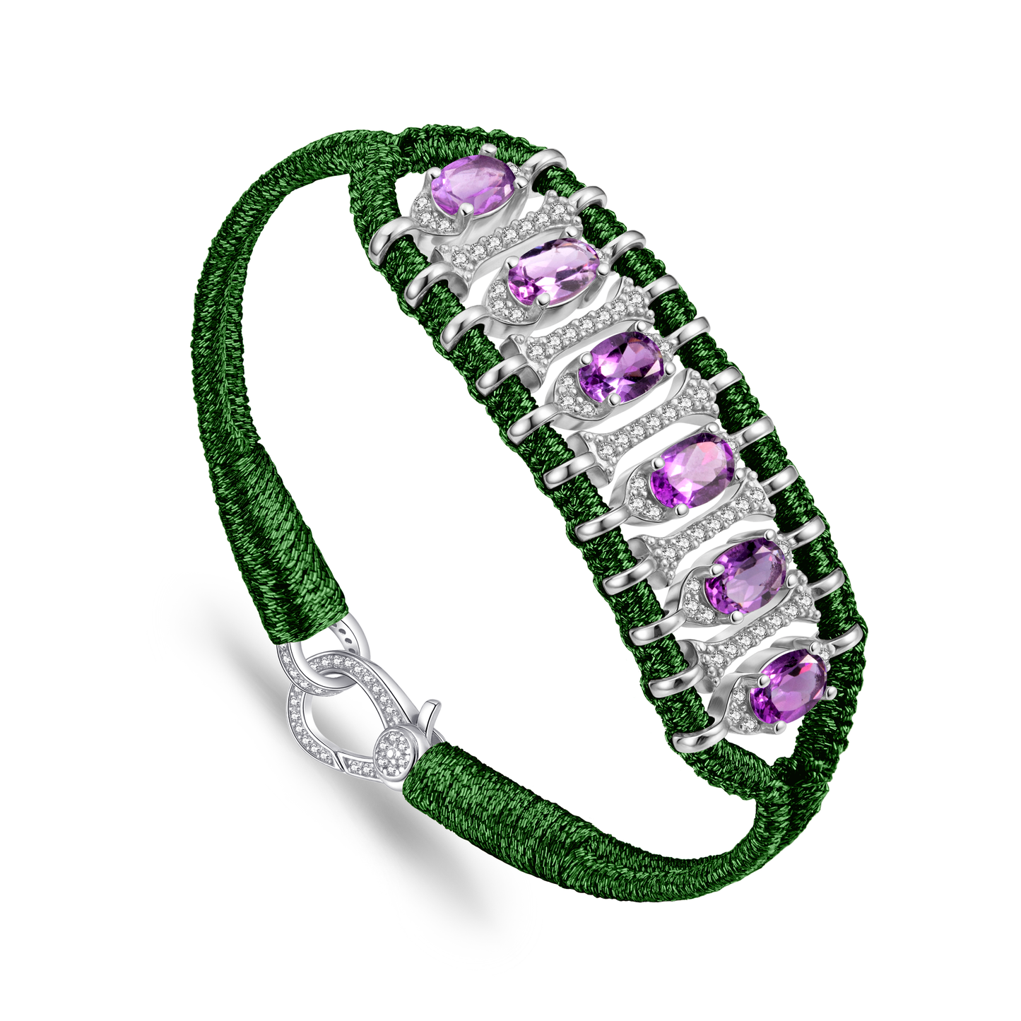 Teresina pine bracelet - Amethyst