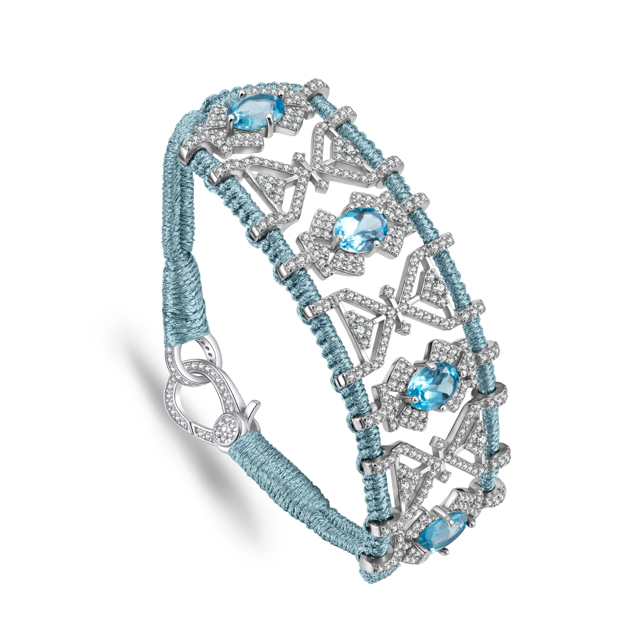 Bracelet Fortalezza sky - Topazes