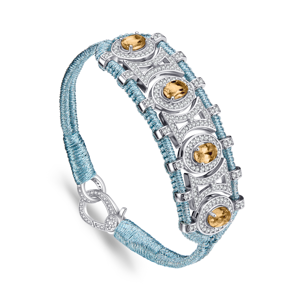 Bracelet Olinda sky - Citrines