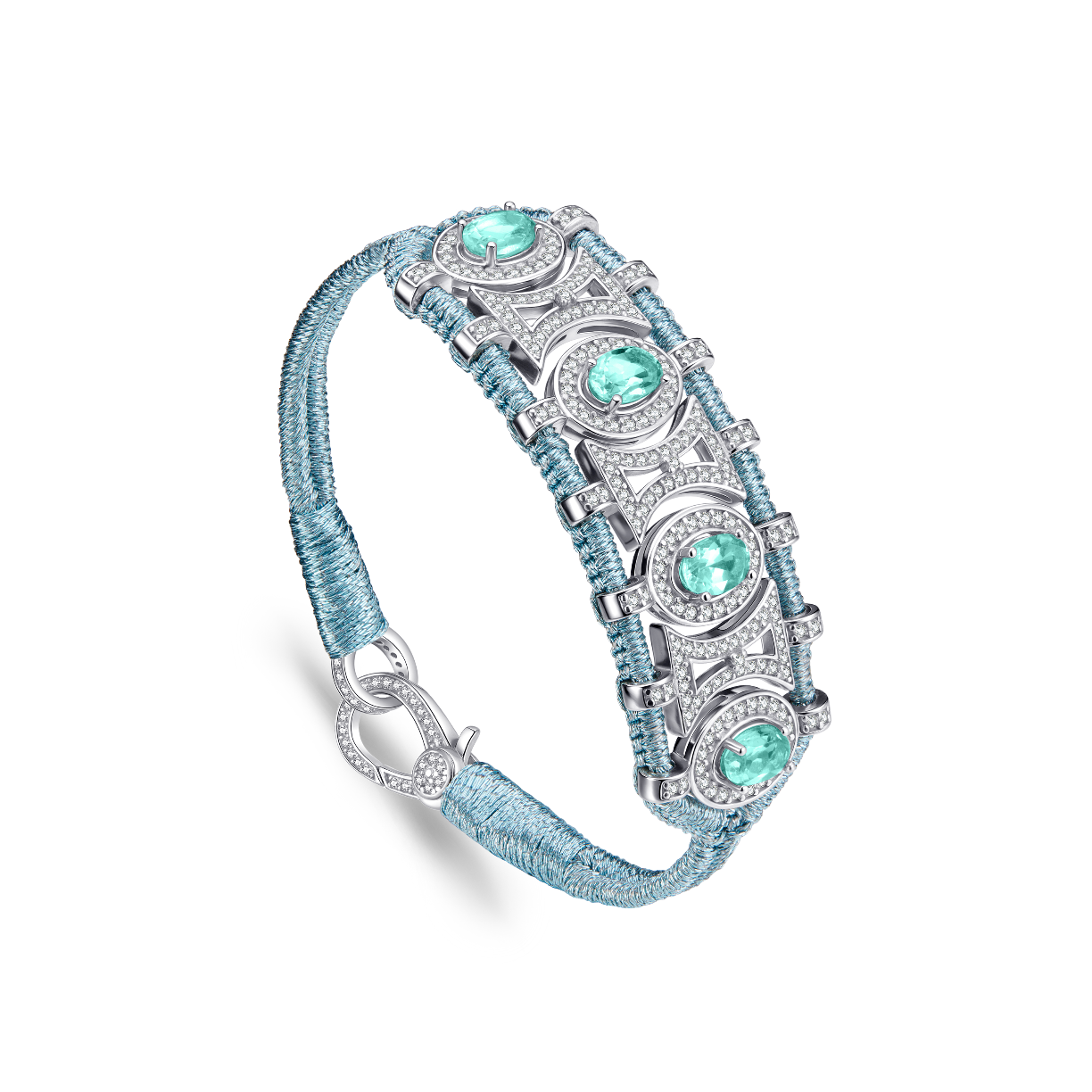 Olinda sky bracelet - Emeralds