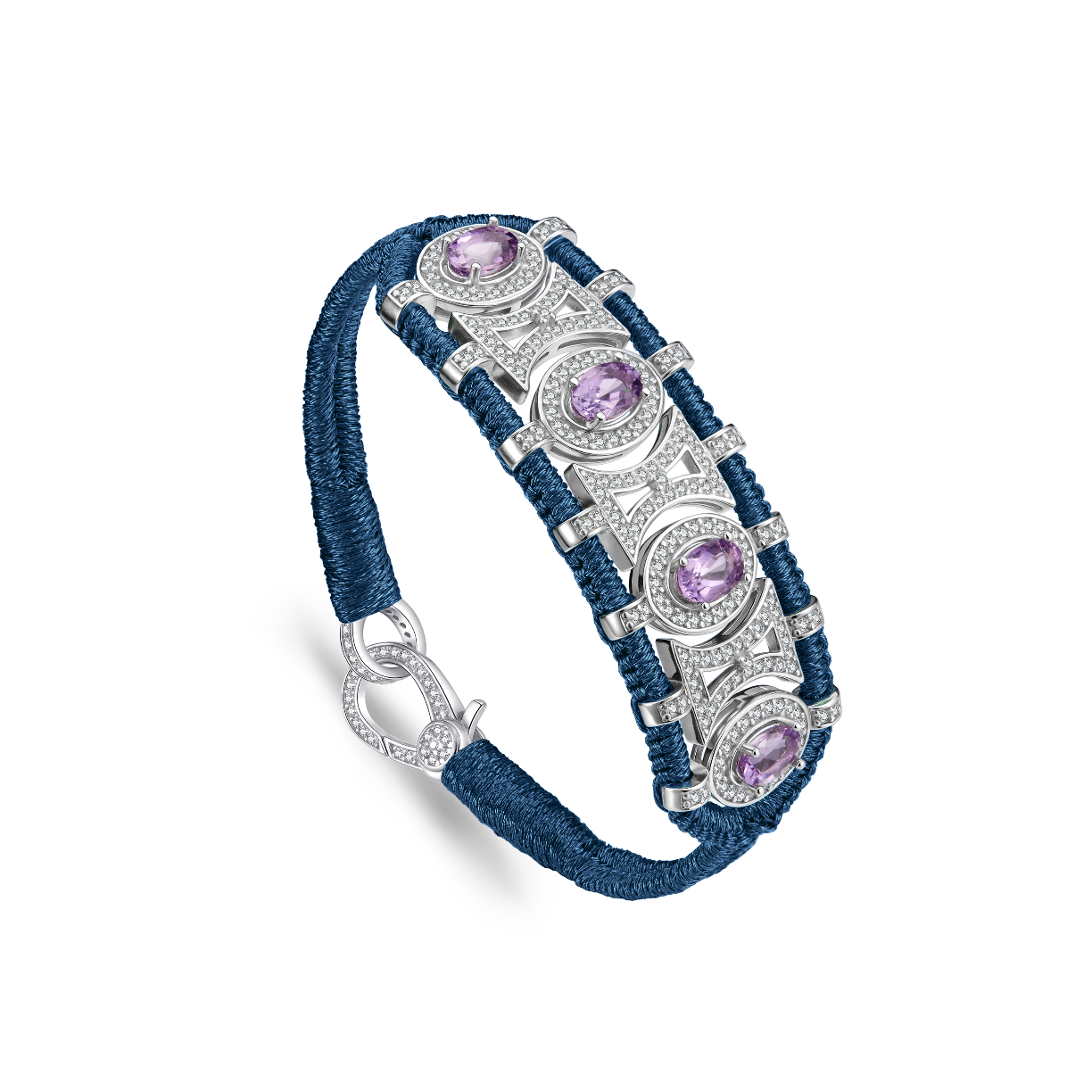 Olinda abyss bracelet - Amethysts