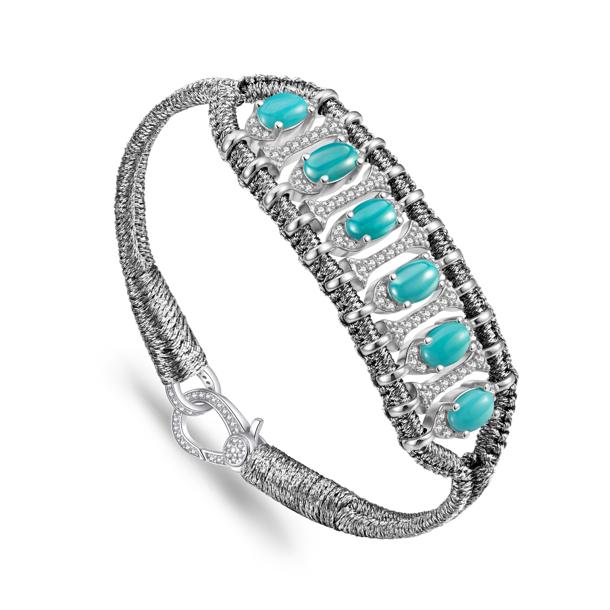Bracelet Teresina Gun - Turquoises